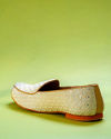 Manyavar Men Glamorous Georgette Cream Shoe