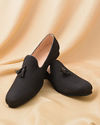 Manyavar Men Midnight Black Loafer Style Jooti