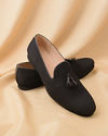 Manyavar Men Midnight Black Loafer Style Jooti