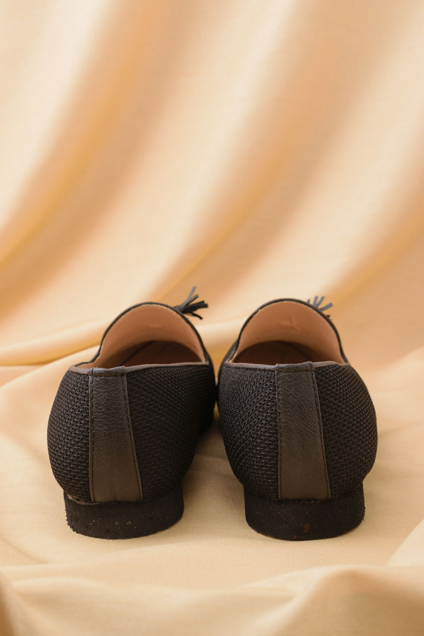 Manyavar Men Midnight Black Loafer Style Jooti