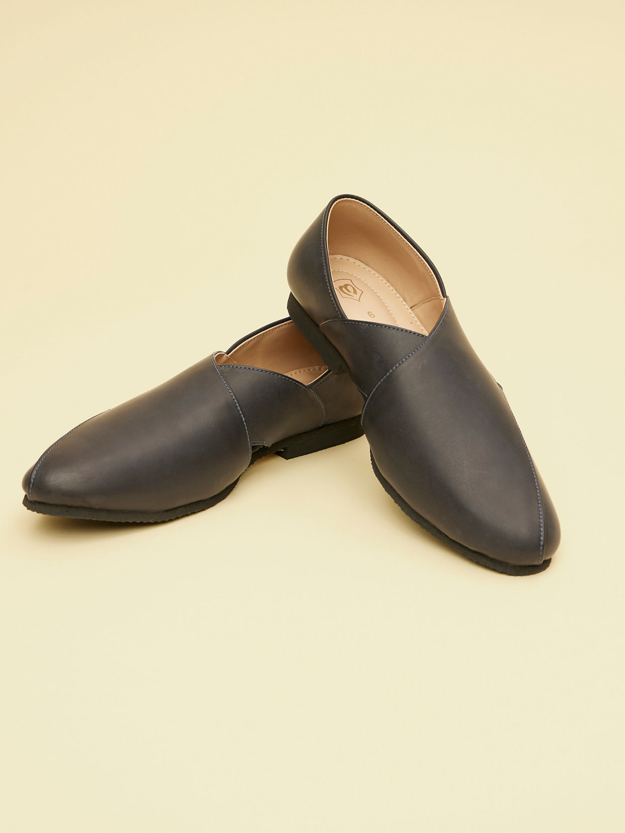Manyavar Men Sophisticated Blue Shoes