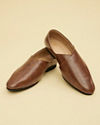 Manyavar Men Sophisticated Brown Shoes