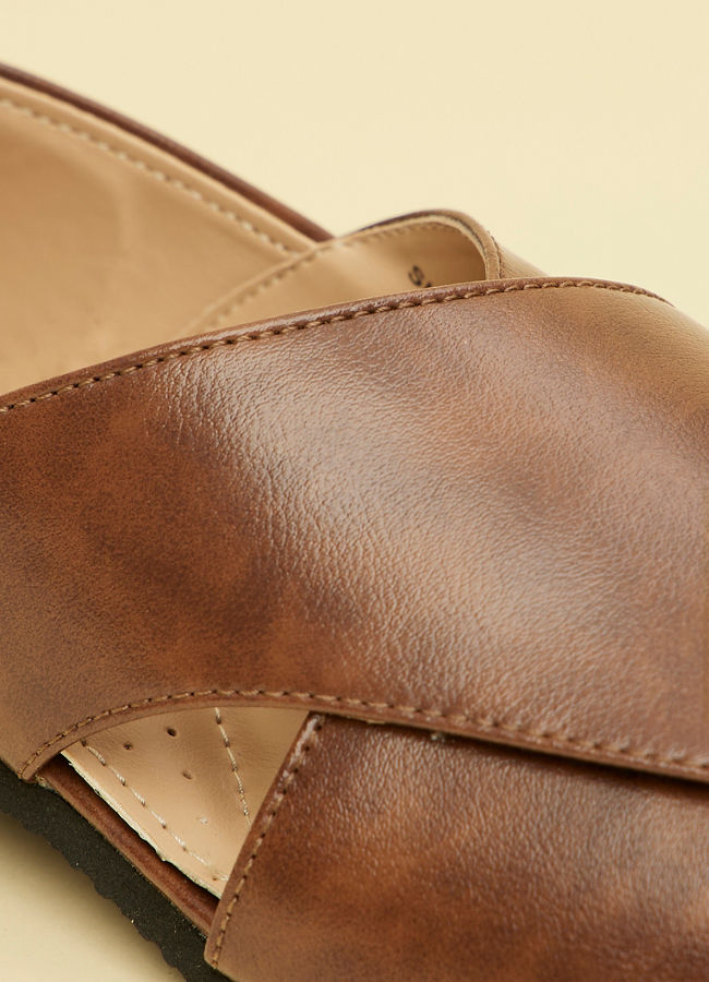 Manyavar Men Sophisticated Brown Shoes