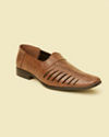 Manyavar Men Chocolate Brown Loafer Style Jutti