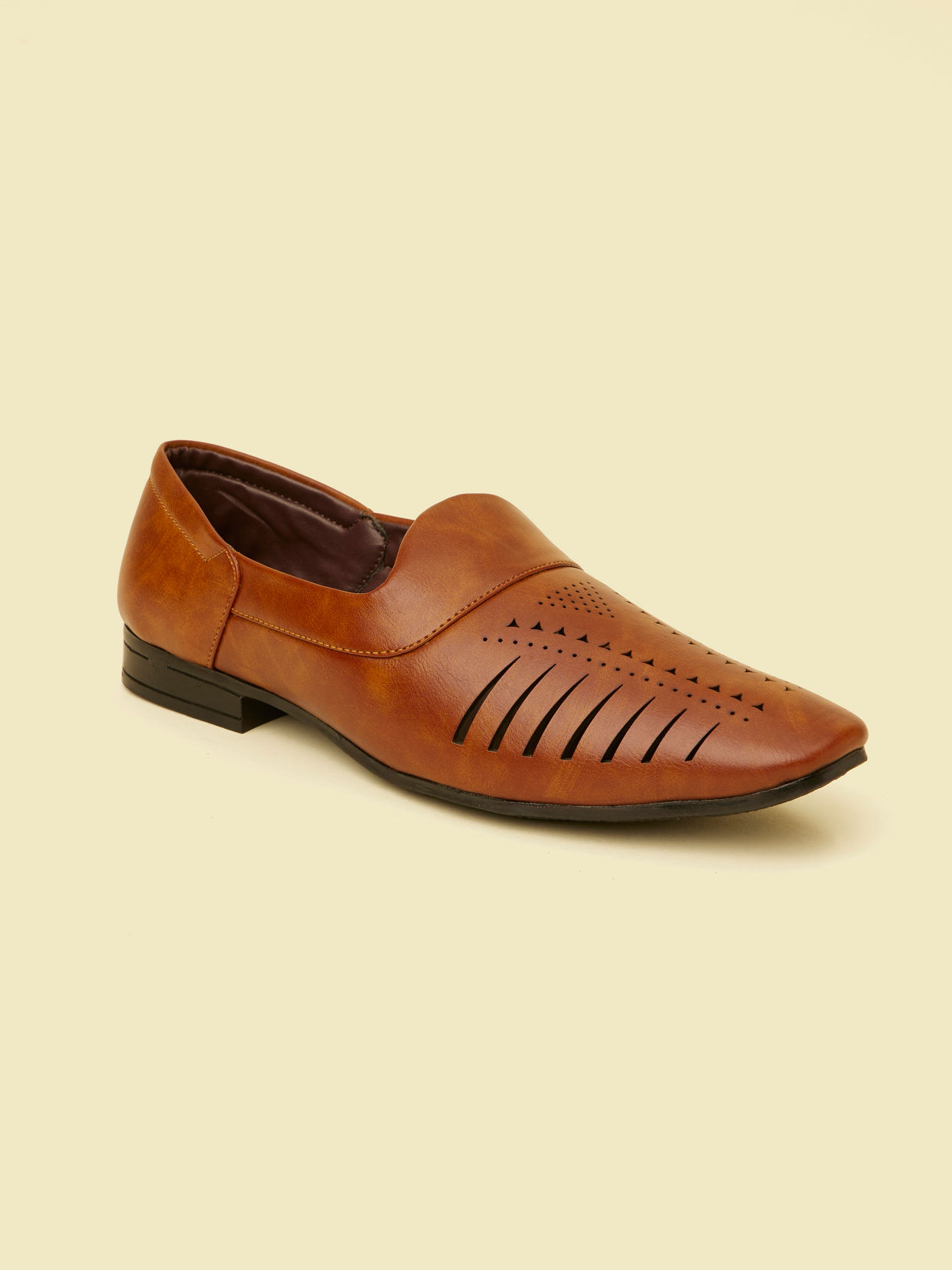 Manyavar Men Dark Brown Loafer style Jutti