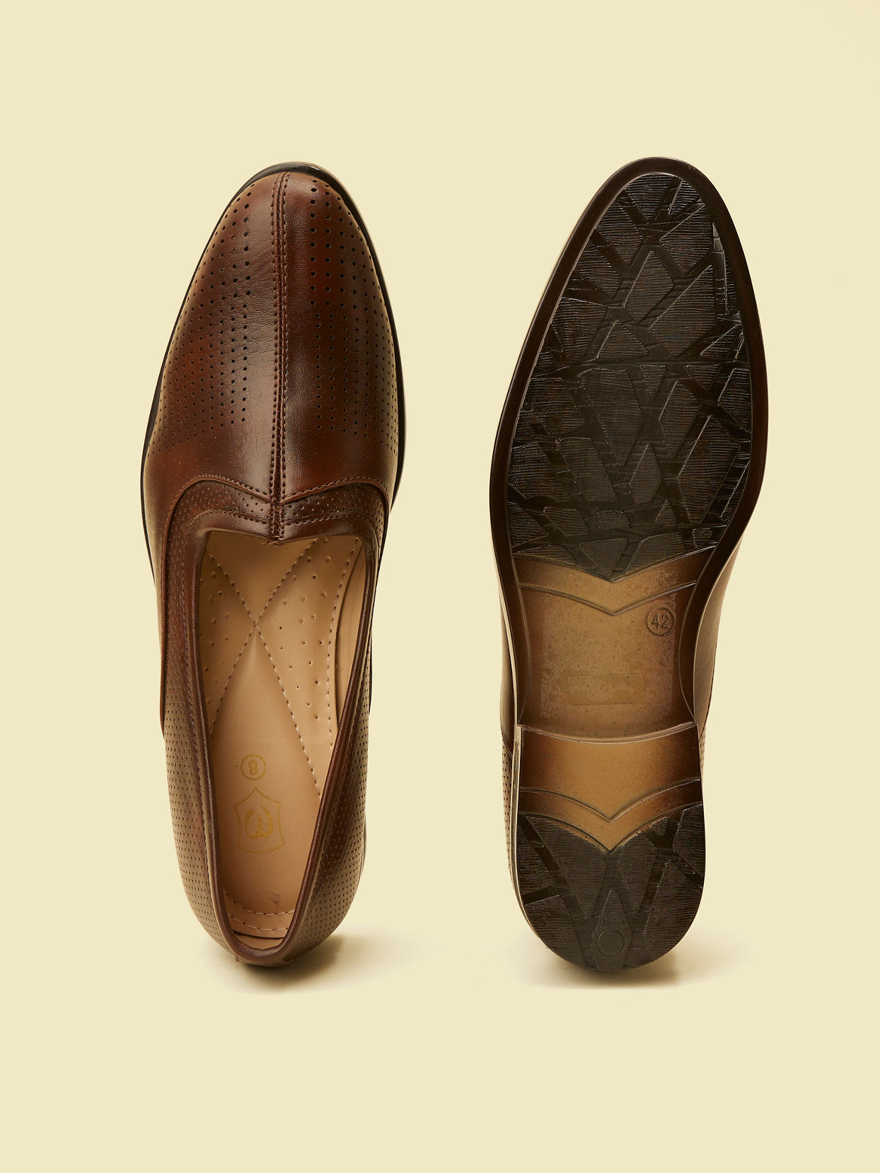Manyavar Men Dark Brown Loafer Style Jutti