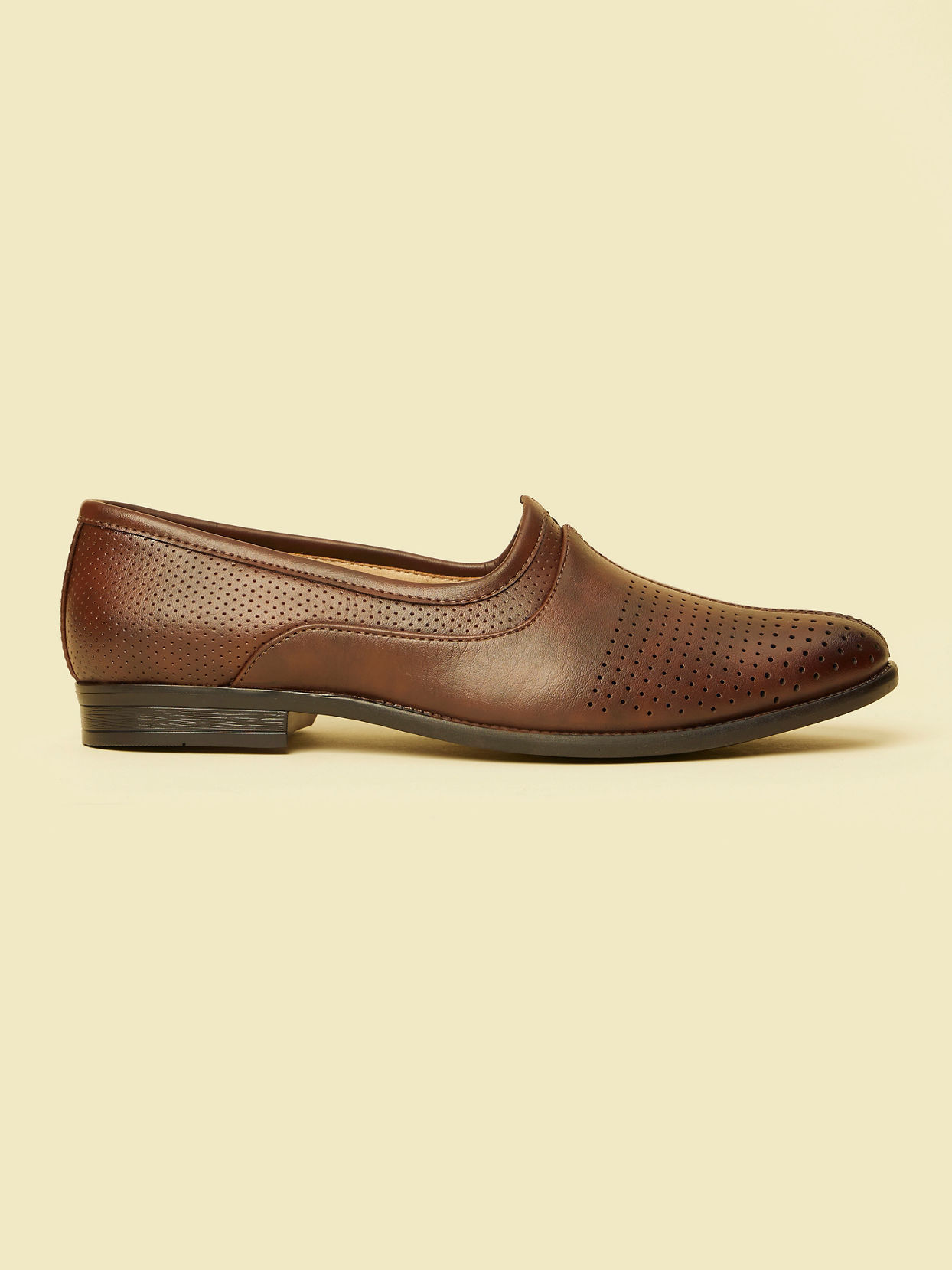 Manyavar Men Opulent Dark Brown Shoe