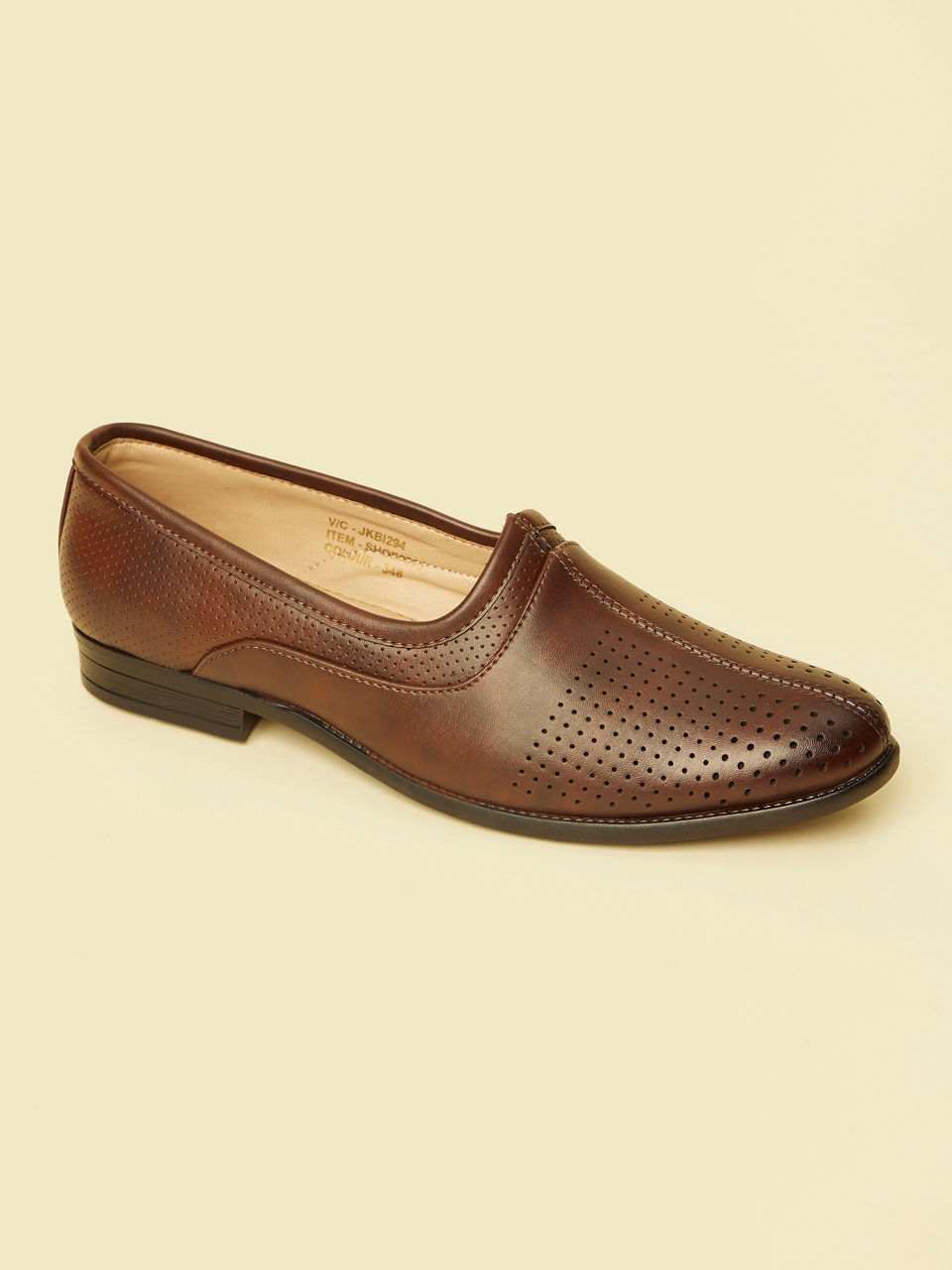 Manyavar Men Opulent Dark Brown Shoe