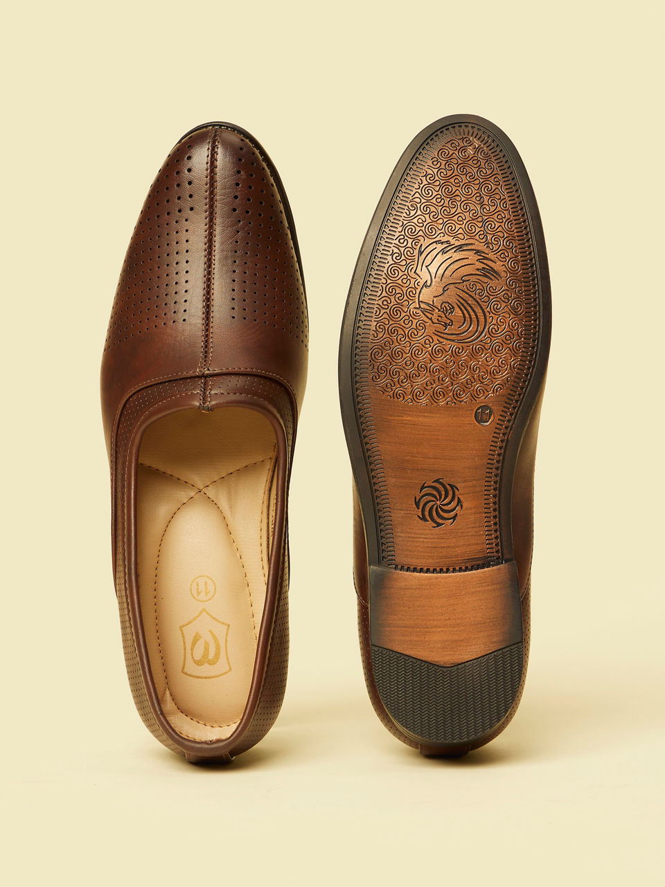 Manyavar Men Opulent Dark Brown Shoe