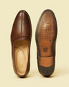 Manyavar Men Opulent Dark Brown Shoe