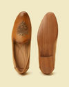 Manyavar Men Brown Loafer Style Shoes