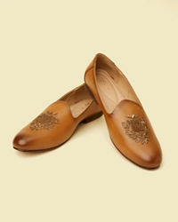 Manyavar Men Brown Loafer Style Shoes