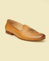 alt message - Manyavar Men Brown Loafer Style Shoes image number 2