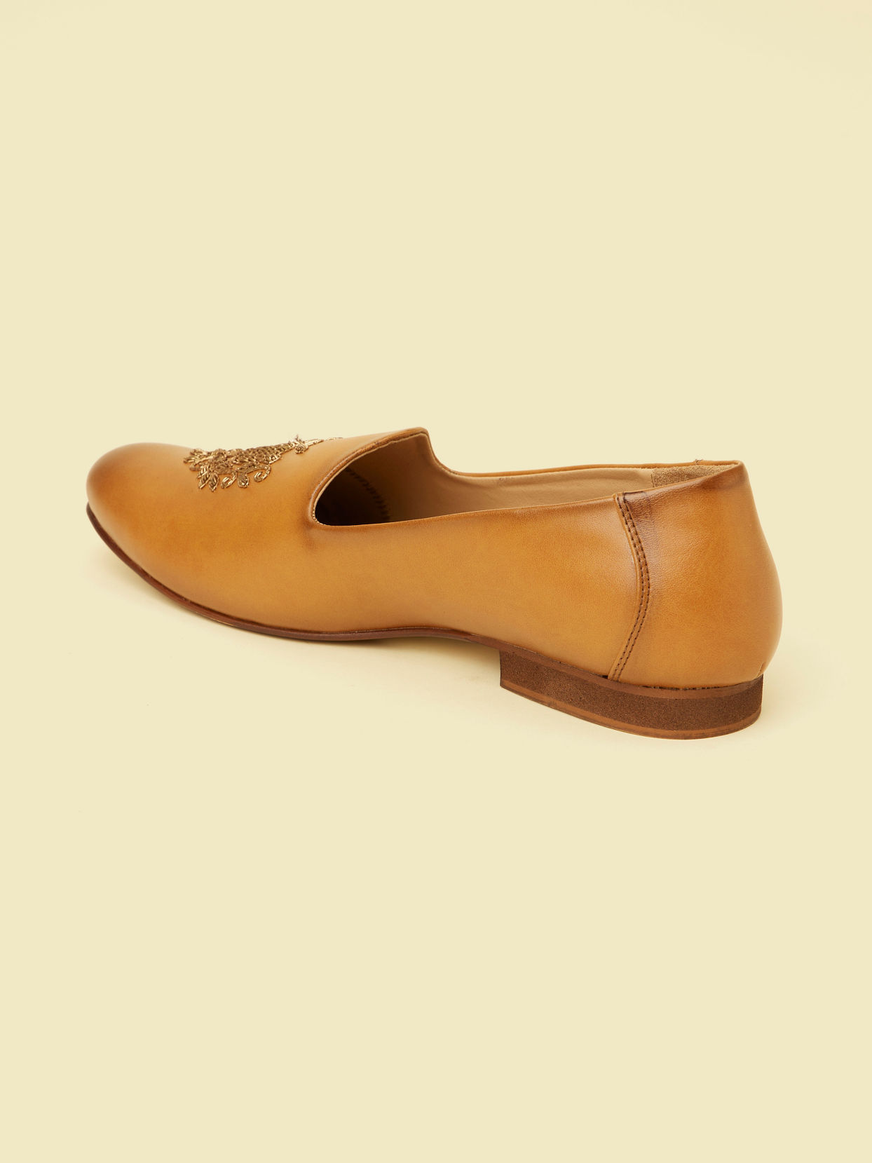 Manyavar Men Brown Loafer Style Shoes