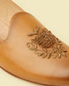 alt message - Manyavar Men Brown Loafer Style Shoes image number 1