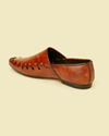 Manyavar Men Tan Loafer Style Shoes