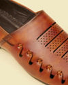 Manyavar Men Tan Loafer Style Shoes