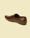 Manyavar Men Dark Brown Loafer Style Shoes