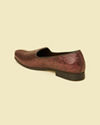 Manyavar Men Wine Loafer Style Shoes