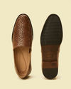 alt message - Manyavar Men Brown Loafers Style Shoes image number 4