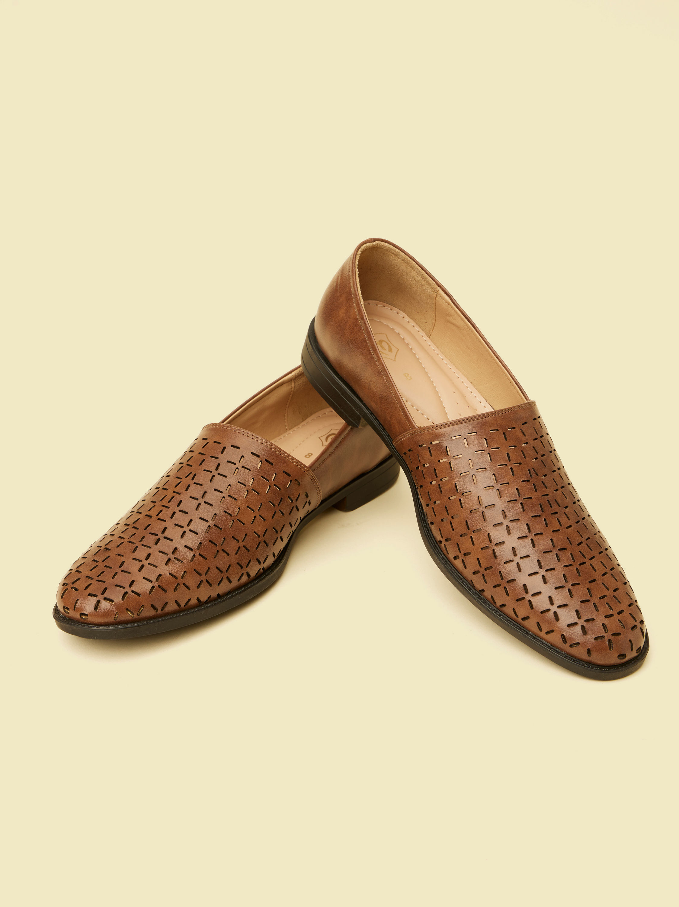 Manyavar Men Brown Loafers Style Shoes