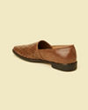 alt message - Manyavar Men Brown Loafers Style Shoes image number 5