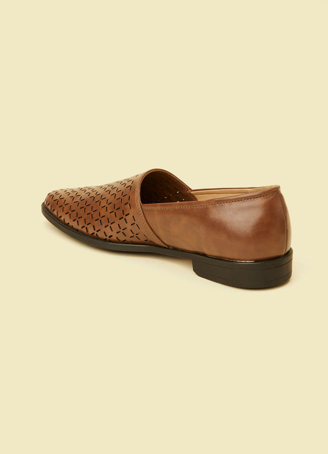 Manyavar Men Brown Loafers Style Shoes