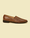 alt message - Manyavar Men Brown Loafers Style Shoes image number 3
