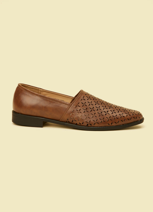 Manyavar Men Brown Loafers Style Shoes