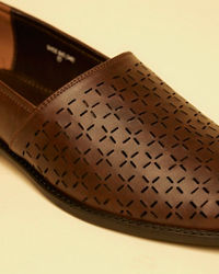 Manyavar Men Dark Brown Elegance Shoe