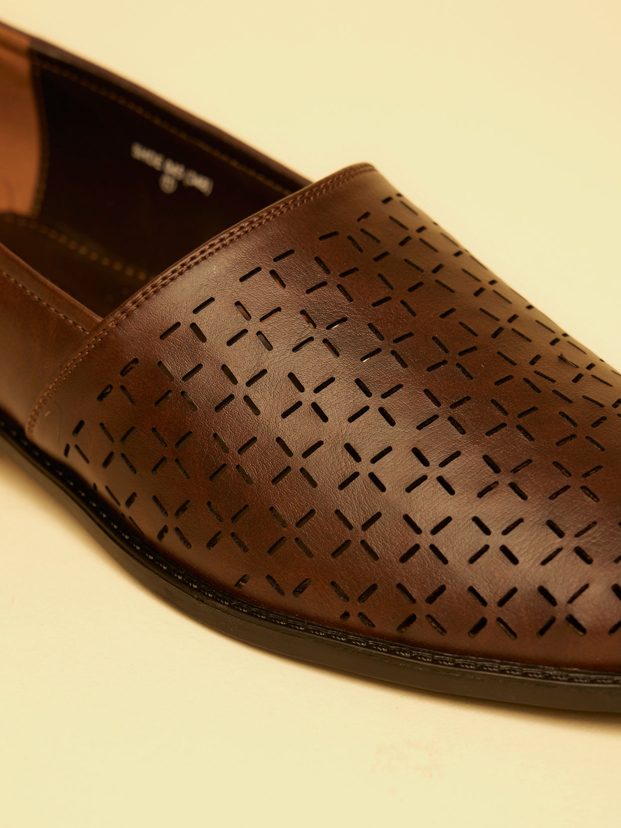 Manyavar Men Dark Brown Loafer Style Shoes