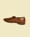 Manyavar Men Dark Brown Loafer Style Shoes