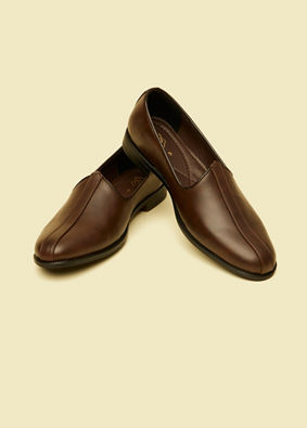 Manyavar Men Elegant Dark Brown Shoe