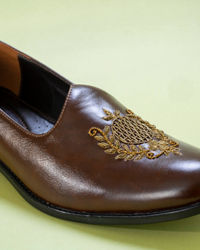 Manyavar Men Dark Brown Festive Shoe