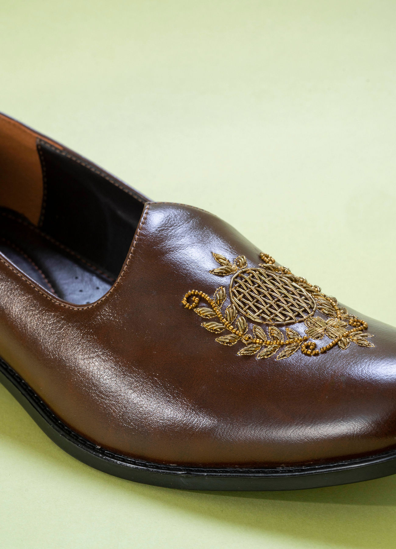 Manyavar Men Dark Brown Festive Shoe