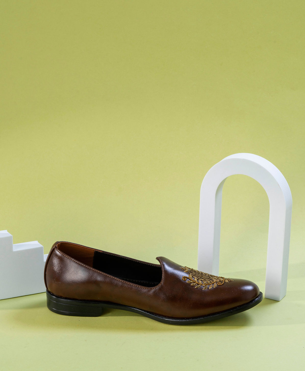 Manyavar Men Dark Brown Festive Shoe