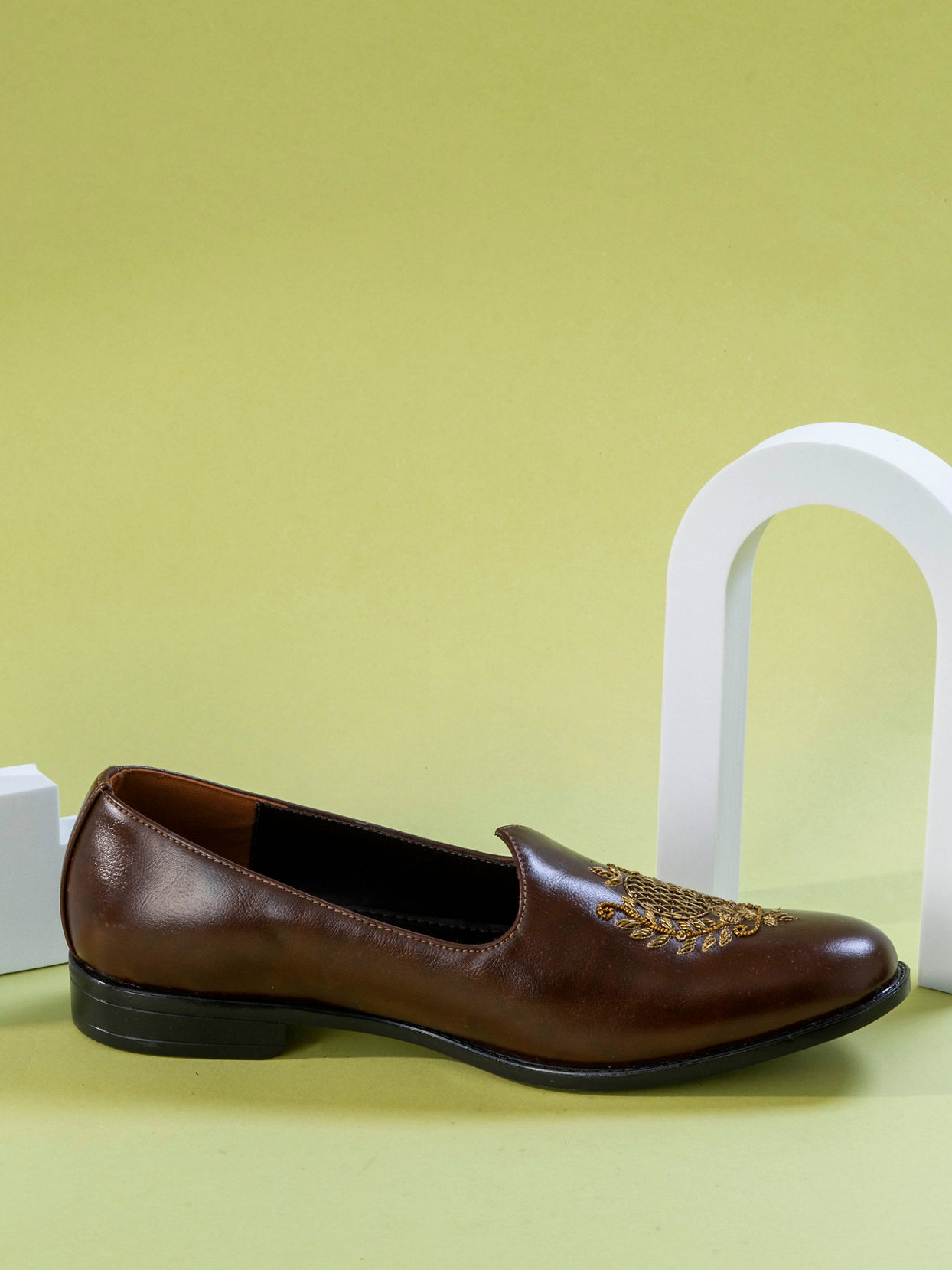 Manyavar Men Dark Brown Festive Shoe