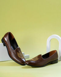 Manyavar Men Dark Brown Festive Shoe