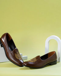 Manyavar Men Dark Brown Festive Shoe
