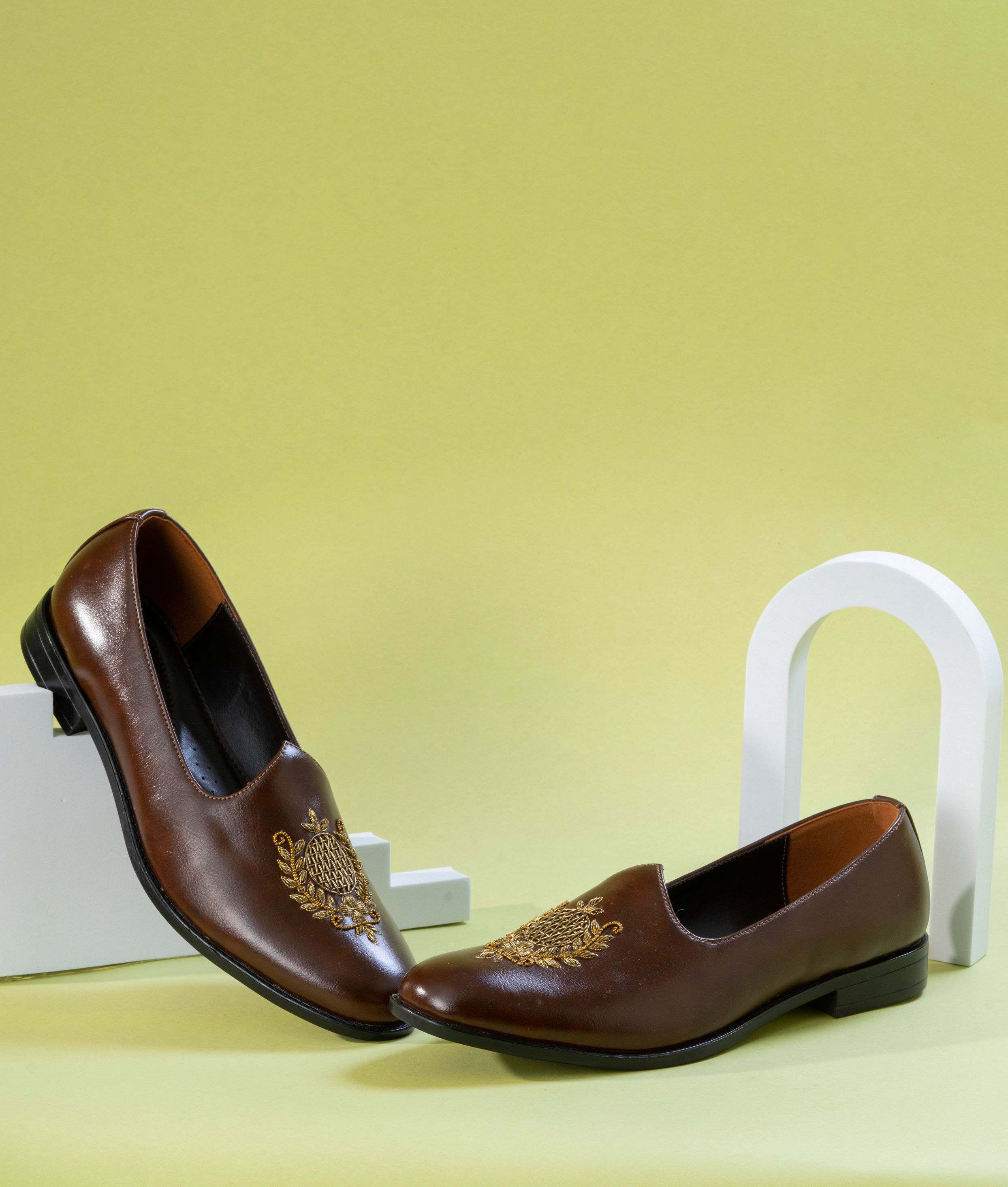 Manyavar Men Dark Brown Festive Shoe