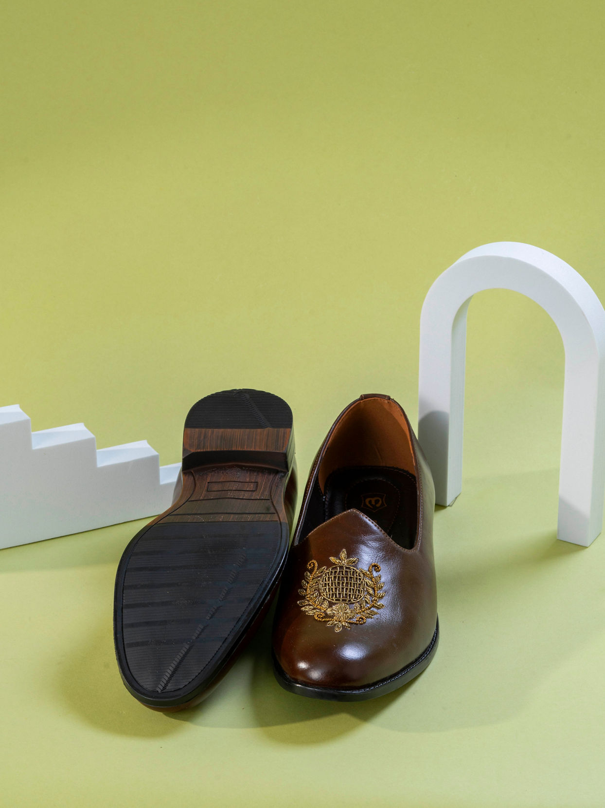 Manyavar Men Dark Brown Festive Shoe