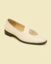 Manyavar Men Cream Loafers Style Shoes