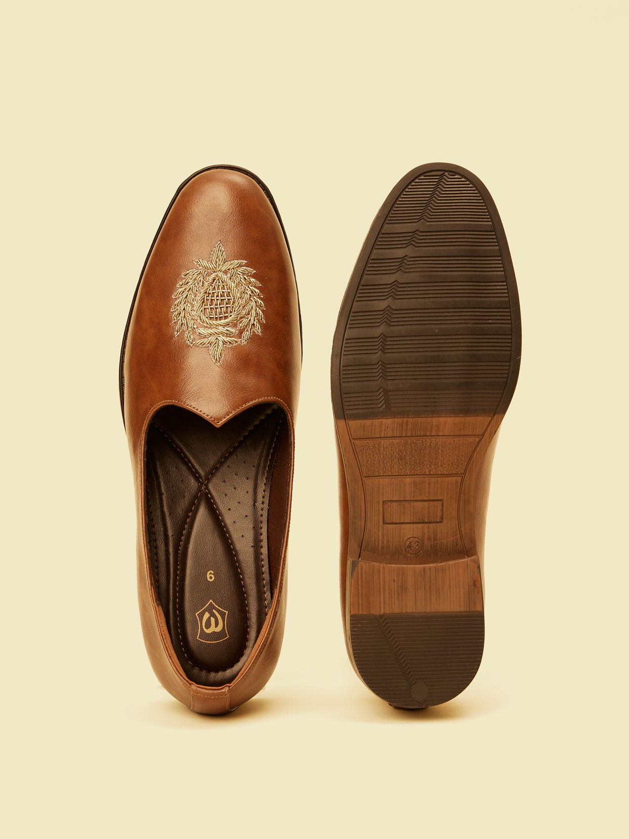 Manyavar Men Regal Brown Footwear Accessories image number 4