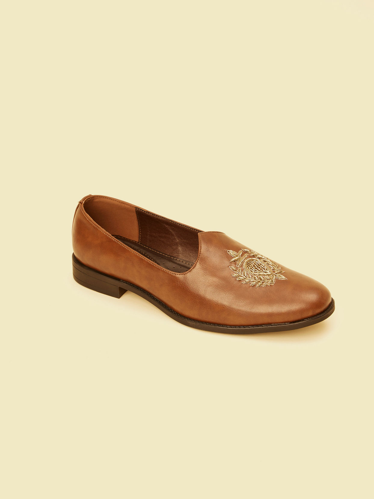 Manyavar Men Regal Brown Footwear Accessories image number 2