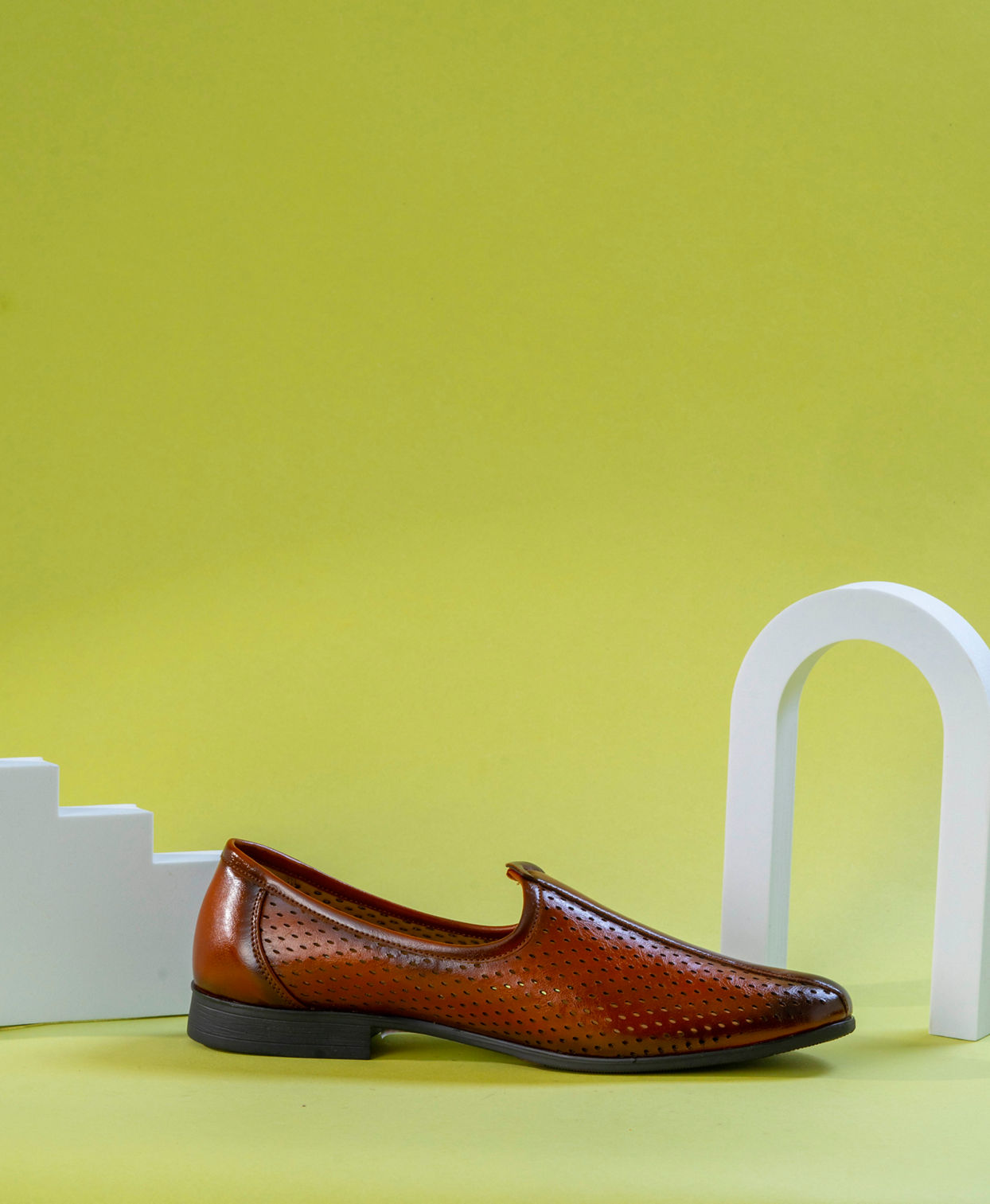 Manyavar Men Chic Brown Festive Shoe