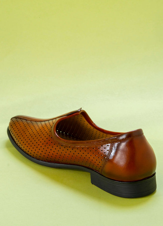 Manyavar Men Chic Brown Festive Shoe