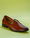 Manyavar Men Chic Brown Festive Shoe