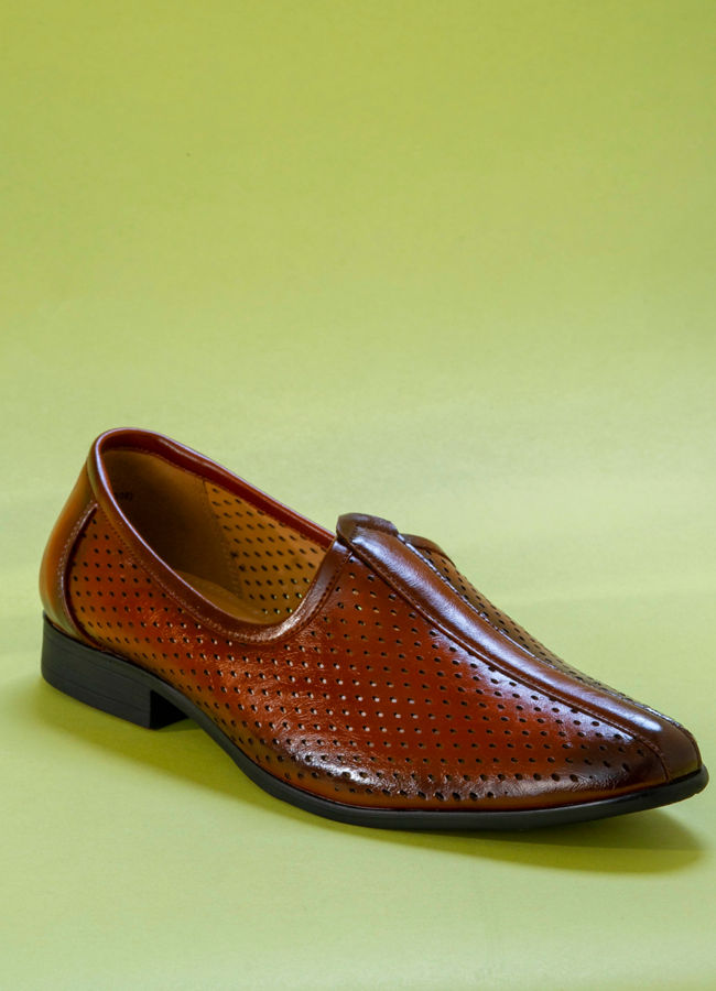 Manyavar Men Chic Brown Festive Shoe