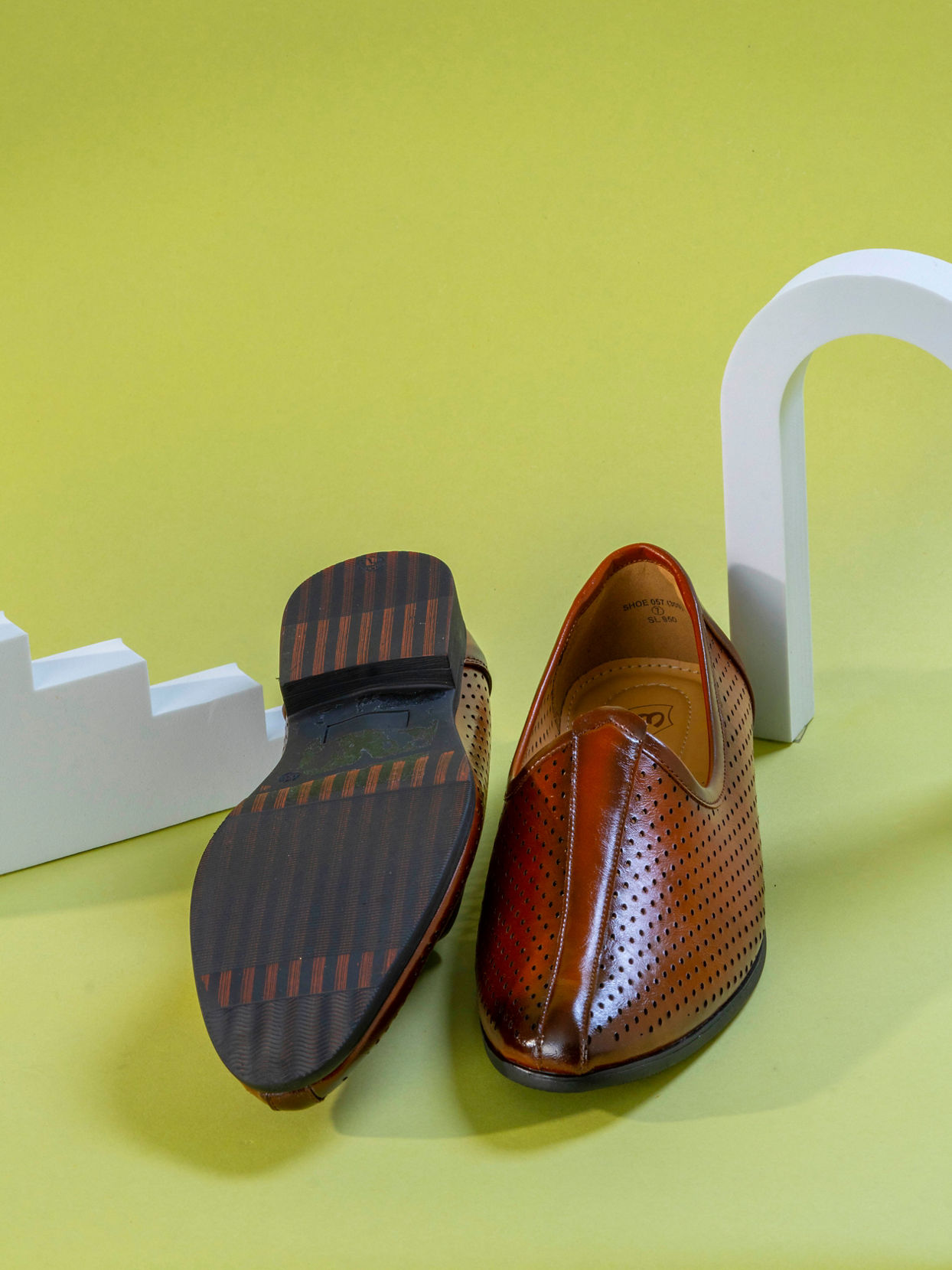 Manyavar Men Chic Brown Festive Shoe