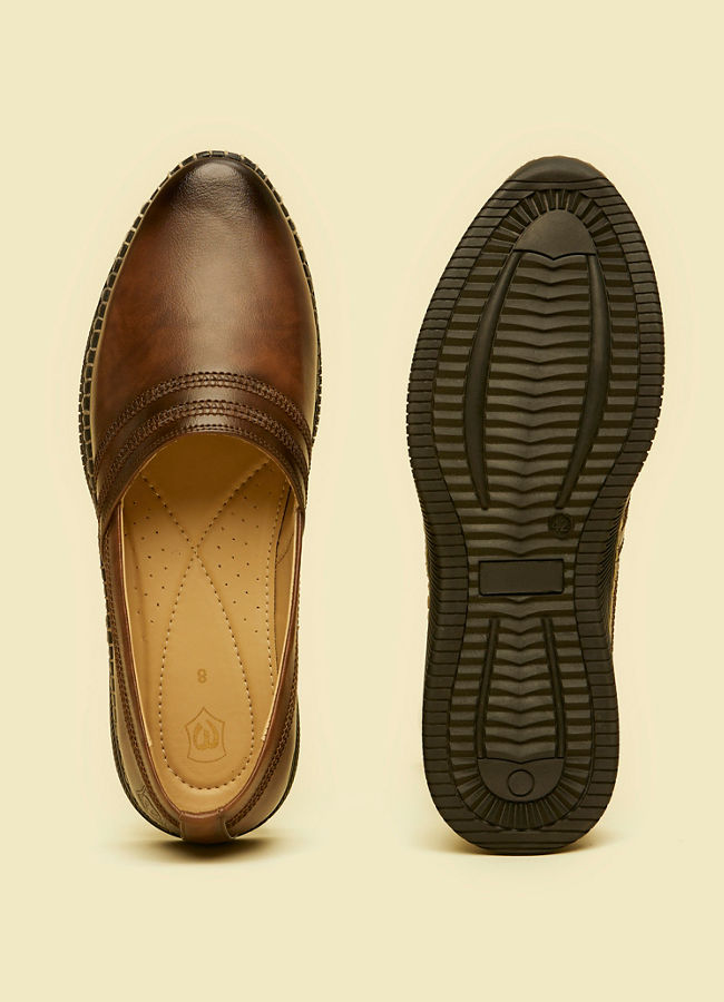 Manyavar Men Brown Elegance Shoe